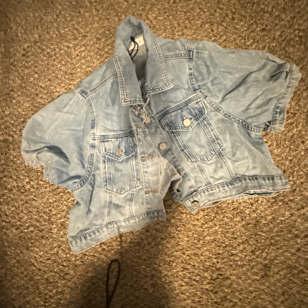 Mable Denim Cropped jacket